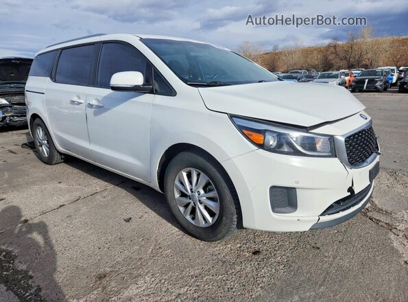 KNDMB5C15H6339181 2017 KIA SEDONA White Delantero derecho