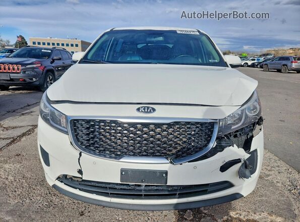 KNDMB5C15H6339181 2017 KIA SEDONA White Vista frontal