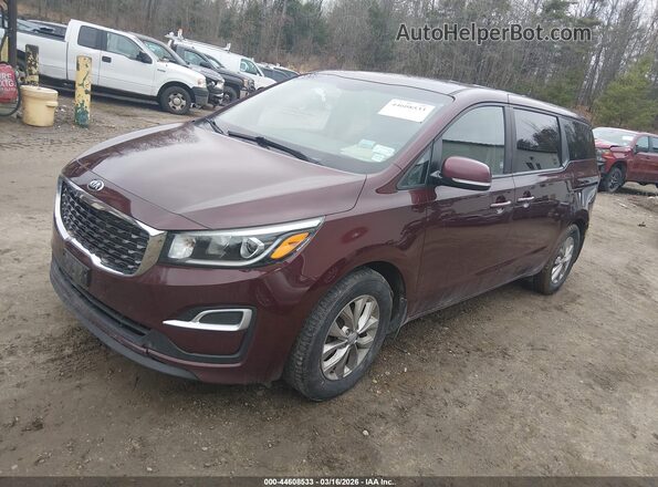 KNDMB5C15L6637013 2020 KIA SEDONA Maroon 