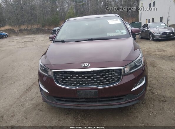 KNDMB5C15L6637013 2020 KIA SEDONA Maroon 
