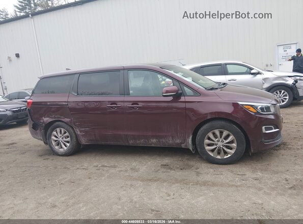 KNDMB5C15L6637013 2020 KIA SEDONA Maroon 