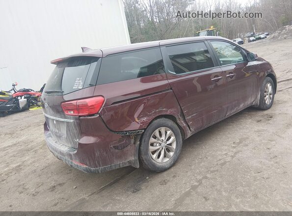 KNDMB5C15L6637013 2020 KIA SEDONA Maroon 