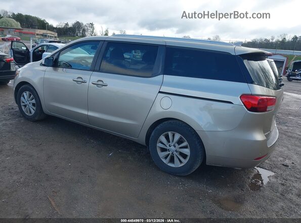 KNDMB5C16G6189449 2016 KIA SEDONA Tan უკანა მარცხენა