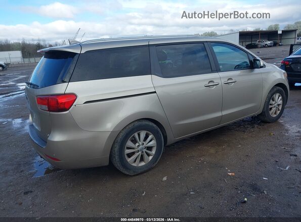 KNDMB5C16G6189449 2016 KIA SEDONA Tan უკანა მარჯვენა
