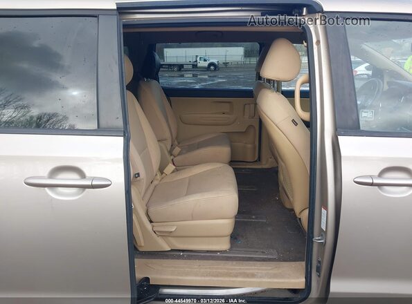 KNDMB5C16G6189449 2016 KIA SEDONA Tan VIN კოდის სტიკერის ხედი