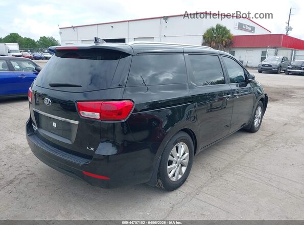 KNDMB5C17H6319952 2017 KIA SEDONA Black უკანა მარჯვენა
