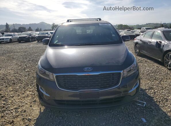 KNDMB5C17K6532780 2019 KIA SEDONA Gray Դիմացի տեսք