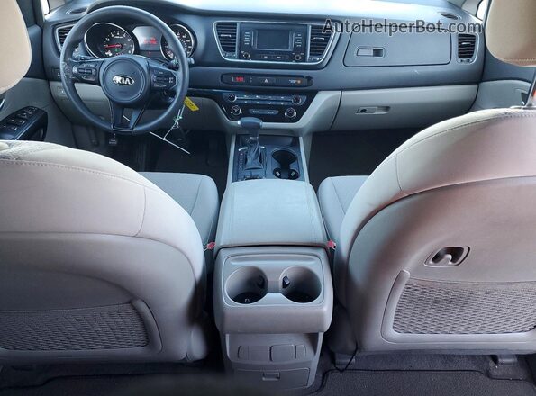 KNDMB5C18J6383164 2018 KIA SEDONA White წინა პანელის ხედი