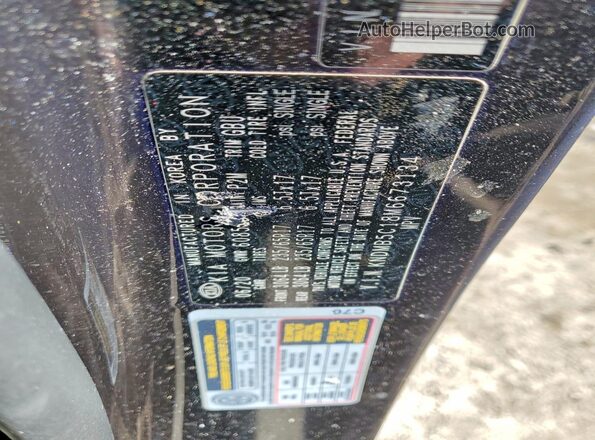 KNDMB5C18M6673134 2021 KIA SEDONA Black Vista de la etiqueta del VIN