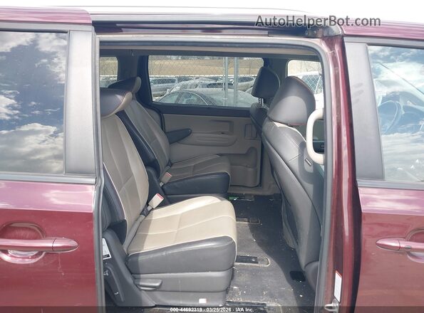 KNDMB5C19J6375123 2018 KIA SEDONA Maroon Widok naklejki z numerem VIN