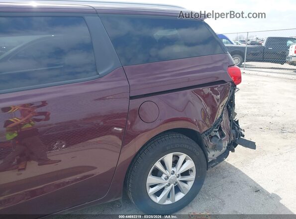 KNDMB5C19J6375123 2018 KIA SEDONA Maroon Widok z przodu