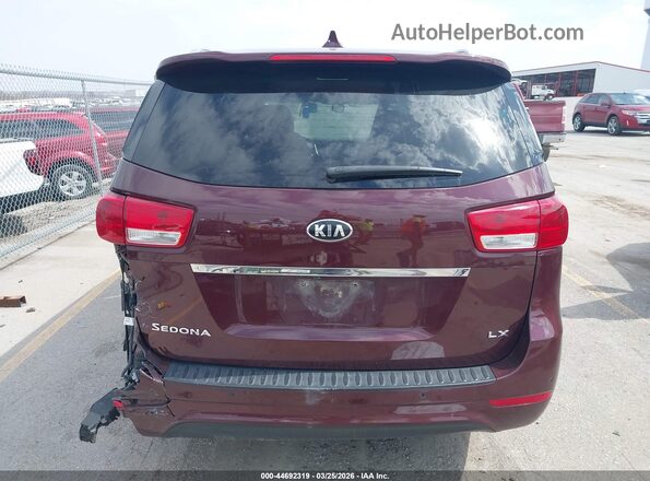 KNDMB5C19J6375123 2018 KIA SEDONA Maroon 