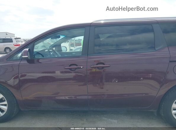 KNDMB5C19J6375123 2018 KIA SEDONA Maroon Widok wnętrza 360 stopni