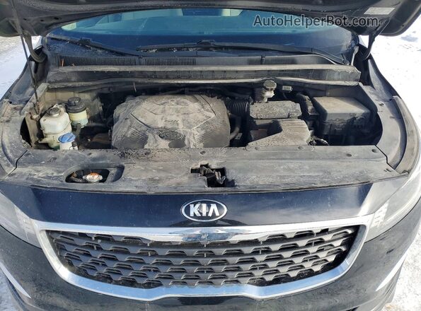 KNDMB5C19K6467723 2019 KIA SEDONA Black Շարժիչի բաժամունքի տեսք