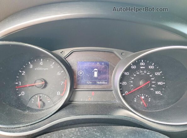 KNDMB5C1XH6267717 2017 KIA SEDONA Серебряный Вид щитка приборов