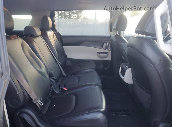 KNDNB4H32P6229034 2023 KIA CARNIVAL Темно-бордовый Вид задней части салона