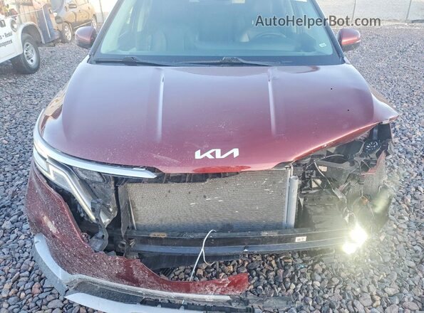 KNDNB4H32P6229034 2023 KIA CARNIVAL Темно-бордовый Вид подкапотного пространства