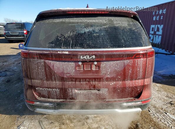 KNDNB4H33N6096037 2022 KIA CARNIVAL Red Widok z tyłu