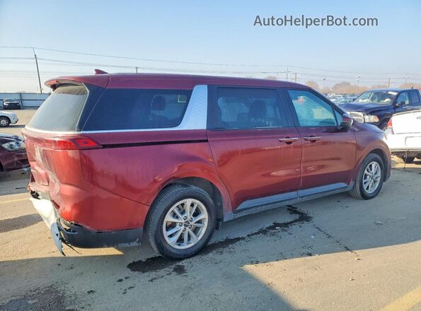KNDNB4H34P6196912 2023 KIA CARNIVAL Темно-бордовый Задняя правая четверть