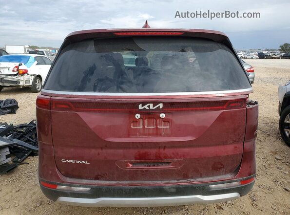 KNDNB4H35R6401110 2024 KIA CARNIVAL Maroon უკანა ხედი