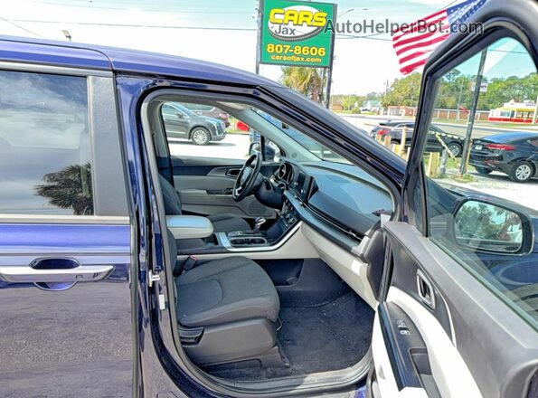 KNDNB4H37P6215209 2023 KIA CARNIVAL Blue წინა ხედი