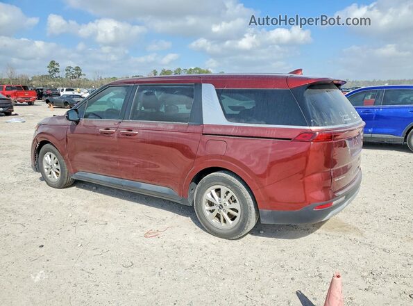 KNDNB4H3XP6249385 2023 KIA CARNIVAL Burgundy Rear left
