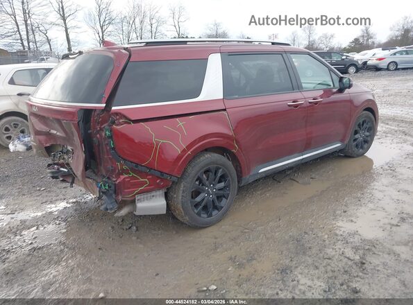 KNDNE5H30P6273515 2023 KIA CARNIVAL MPV Красный Задняя правая четверть