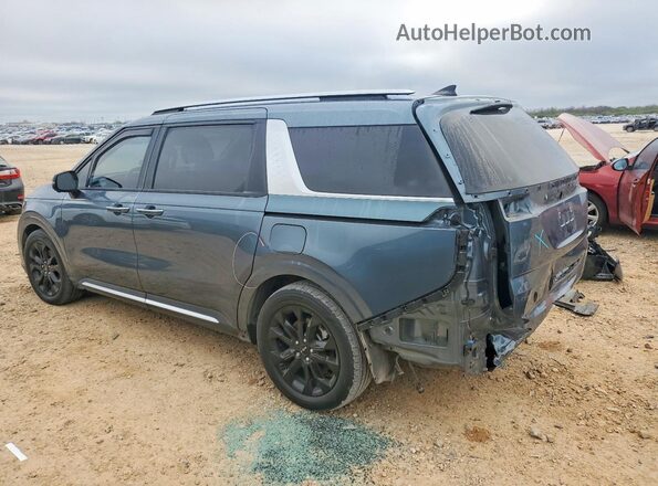 KNDNE5H35N6146160 2022 KIA CARNIVAL Синий Задняя левая четверть