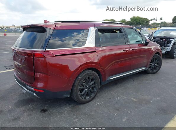 KNDNE5H36P6289721 2023 KIA CARNIVAL MPV Burgundy Задня права чверть