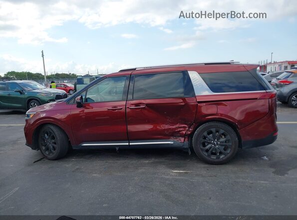 KNDNE5H36P6289721 2023 KIA CARNIVAL MPV Burgundy Панорамний вид салону 360°
