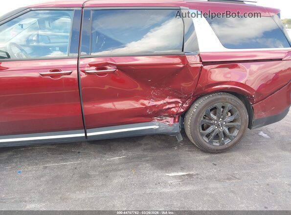 KNDNE5H36P6289721 2023 KIA CARNIVAL MPV Burgundy Вид спереду