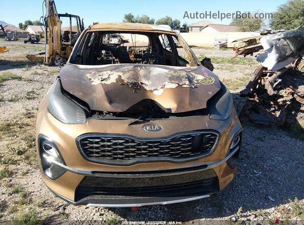 KNDP63AC3M7898629 2021 KIA SPORTAGE Orange Vista del cuadro de instrumentos