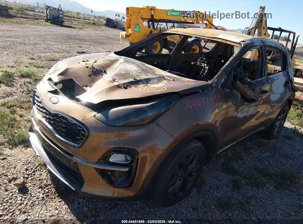KNDP63AC3M7898629 2021 KIA SPORTAGE Orange Vista del salpicadero