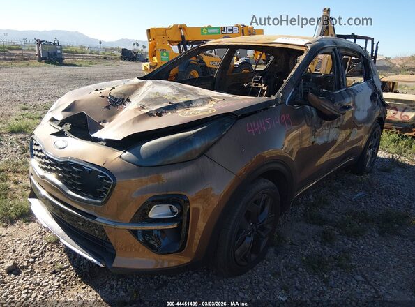 KNDP63AC3M7898629 2021 KIA SPORTAGE Orange Vista tres cuartos delantera izquierda