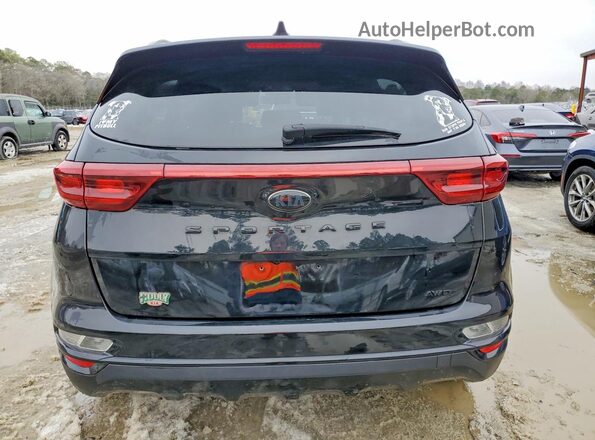 KNDP6CAC0N7975782 2022 KIA SPORTAGE Black Вид ззаду