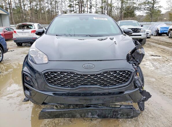 KNDP6CAC0N7975782 2022 KIA SPORTAGE Black Вид спереду