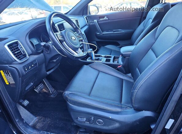 KNDP6CAC0N7975782 2022 KIA SPORTAGE Black Вид салону спереду