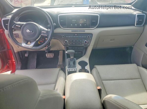 KNDP6CAC1L7800180 2020 KIA SPORTAGE Red წინა პანელის ხედი