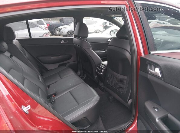 KNDP6CAC3L7698347 2020 KIA SPORTAGE Red VIN კოდის სტიკერის ხედი