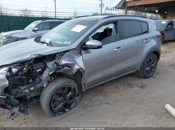 KNDP6CACXN7988636 2022 KIA SPORTAGE Silver წინა მარცხენა ხედი სამი მეოთხედიდან