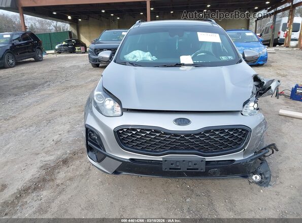 KNDP6CACXN7988636 2022 KIA SPORTAGE Silver ხელსაწყოთა პანელის ხედი