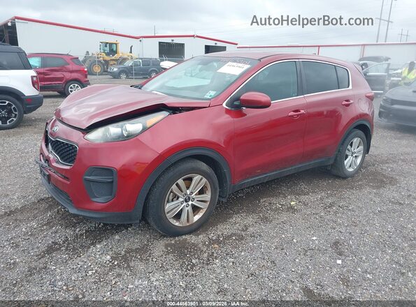 KNDPM3AC0H7135253 2017 KIA SPORTAGE Красный Передняя левая четверть