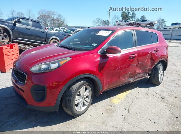 KNDPM3AC0K7561595 2019 KIA SPORTAGE Red Առջևի ձախ երեք քառորդ տեսարան