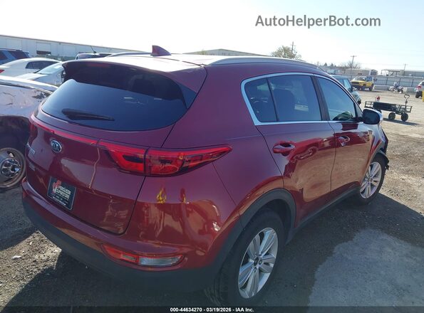KNDPM3AC4H7051825 2017 KIA SPORTAGE Red უკანა მარჯვენა