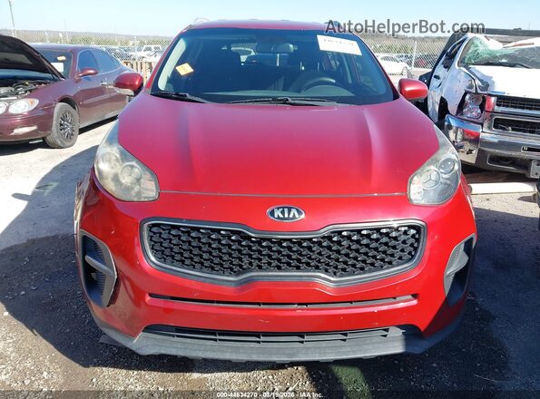 KNDPM3AC4H7051825 2017 KIA SPORTAGE Red ხელსაწყოთა პანელის ხედი