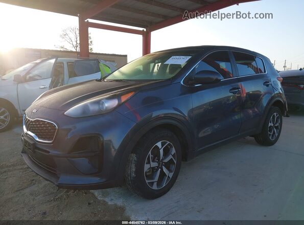 KNDPM3AC7M7848287 2021 KIA SPORTAGE Blue Przód lewy