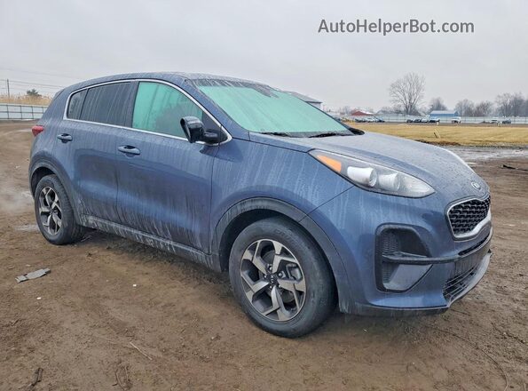 KNDPM3AC8M7857192 2021 KIA SPORTAGE Blue Передня права чверть