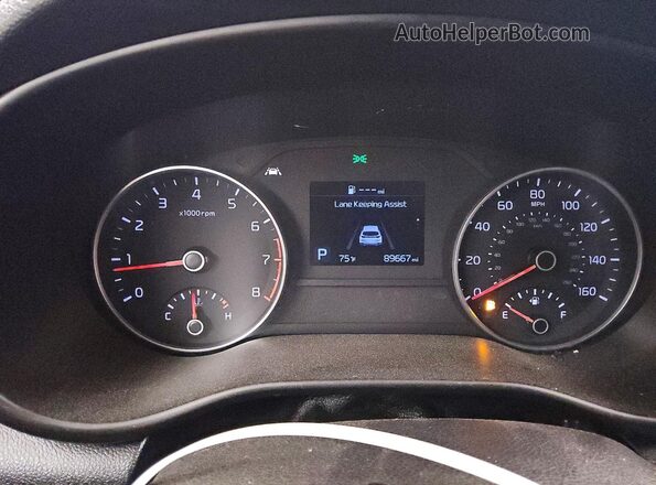 KNDPM3AC9M7884823 2021 KIA SPORTAGE Red Вид щитка приладів