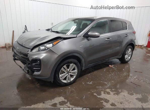 KNDPMCAC0J7445408 2018 KIA SPORTAGE Gray Передня ліва чверть