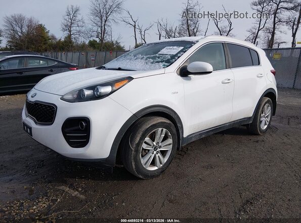 KNDPMCAC0K7495131 2019 KIA SPORTAGE White Առջևի ձախ երեք քառորդ տեսարան